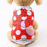 Summer Breathable Cute Printed Cotton T-shirt For Small & Medium Dogs