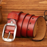 Casual Genuine Leather Luxury Strap Pin Buckle Male Belts