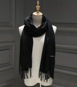 Winter Solid Color Cashmere Women Long 175cm Scarves Scarf