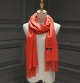 Winter Solid Color Cashmere Women Long 175cm Scarves Scarf