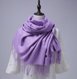 Winter Solid Color Cashmere Women Long 175cm Scarves Scarf