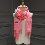 Winter Solid Color Cashmere Women Long 175cm Scarves Scarf