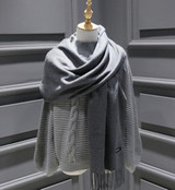 Winter Solid Color Cashmere Women Long 175cm Scarves Scarf