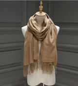 Winter Solid Color Cashmere Women Long 175cm Scarves Scarf