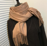 Winter Solid Color Cashmere Women Long 175cm Scarves Scarf