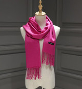 Winter Solid Color Cashmere Women Long 175cm Scarves Scarf