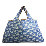 Floral Print Nylon Large Folding Reusable Women Shopping Bags