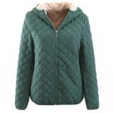 Winter Long Sleeve Stand Collar Women Loose Parkas Jackets Coat