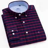 Casual Striped Long Sleeve Turn-down Collar Single Breasted Men Shirts