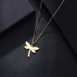 Dragonfly Shape Stainless Steel Women Jewelry Sets Necklace/Earrings/Bracelets