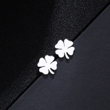 Clover Shape Stainless Steel Women Jewelry Sets Necklace/Earrings/Bracelets