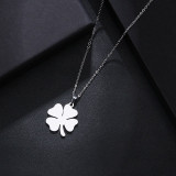 Clover Shape Stainless Steel Women Jewelry Sets Necklace/Earrings/Bracelets