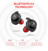 Wireless Sport Waterproof Stereo Earbuds With Microphone