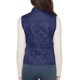 Winter Sleeveless Stand Collar Cotton Female Pocket Warm Waistcoat