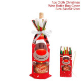 Merry Christmas Wine Cover For Home Decoration