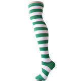 Warm Striped Thigh High Stockings Over Knee Socks Warm Striped Thigh High Stockings Over Knee Socks