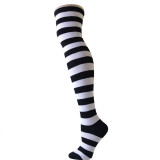 Warm Striped Thigh High Stockings Over Knee Socks Warm Striped Thigh High Stockings Over Knee Socks