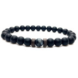 Men's Bracelet Natural Moonstone Bead Tibetan Buddha Bracelet Chakra Lava Stone Diffuser Bracelets