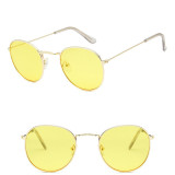 Luxury Retro Vintage Mirror Women's Round Sunglasses