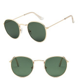 Luxury Retro Vintage Mirror Women's Round Sunglasses