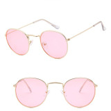 Luxury Retro Vintage Mirror Women's Round Sunglasses
