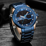 Luxury Waterproof LED Digital-Quartz Display Men's Watch