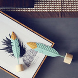 Feather Wooden Decorations Feather Wooden Decorations