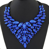 Women's Sapphire Crystal Statement Necklace
