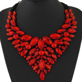 Women's Sapphire Crystal Statement Necklace