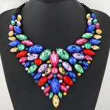 Women's Sapphire Crystal Statement Necklace