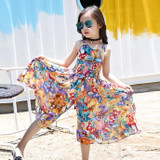 Boho Girls Summer Jumpsuit Dress