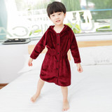 Boy Hooded Long Sleeve Flannel Pajamas
