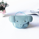 Pu Leather Cartoon Elephant Cross Body Shoulder Bag for Kids