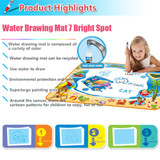 Kids Canvas Water Color Drawing Board and Mat With 2 Magic Pens