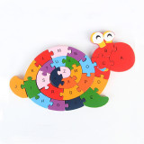 Snail Shape Alphabet & Number Wooden 26 Blocks for Kids