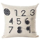 ISHOWTIENDA Pillow Case Nordic Deer Animal Heart