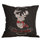 ISHOWTIENDA Pillow Case Nordic Deer Animal Heart