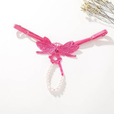 Female Erotic Lingerie Sexy Panties High Quality Underwear Lace G-string Briefs Pearls Thongs