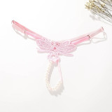 Female Erotic Lingerie Sexy Panties High Quality Underwear Lace G-string Briefs Pearls Thongs