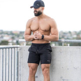 New Men Gyms Fitness Loose Shorts