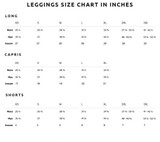 Green White Ombre Leggings, Capris, Shorts