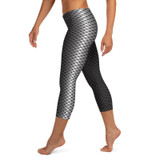Black White Mermaid leggings, Capris and Shorts