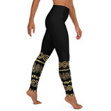 Gold Tribal Yoga Leggings