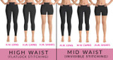 Mermaid Green to Black leggings, Capris, Shorts