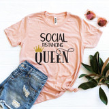 Social Distancing Queen T-shirt