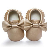 First Walker Solid PU Leather Crib Shoes