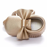 First Walker Solid PU Leather Crib Shoes