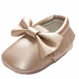 First Walker Solid PU Leather Crib Shoes