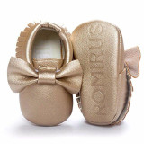 First Walker Solid PU Leather Crib Shoes