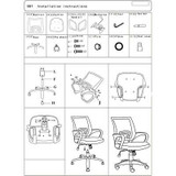 Ergonomic Black Mesh Office Chair Midback Adjustable Swivel Computer Desk Task
